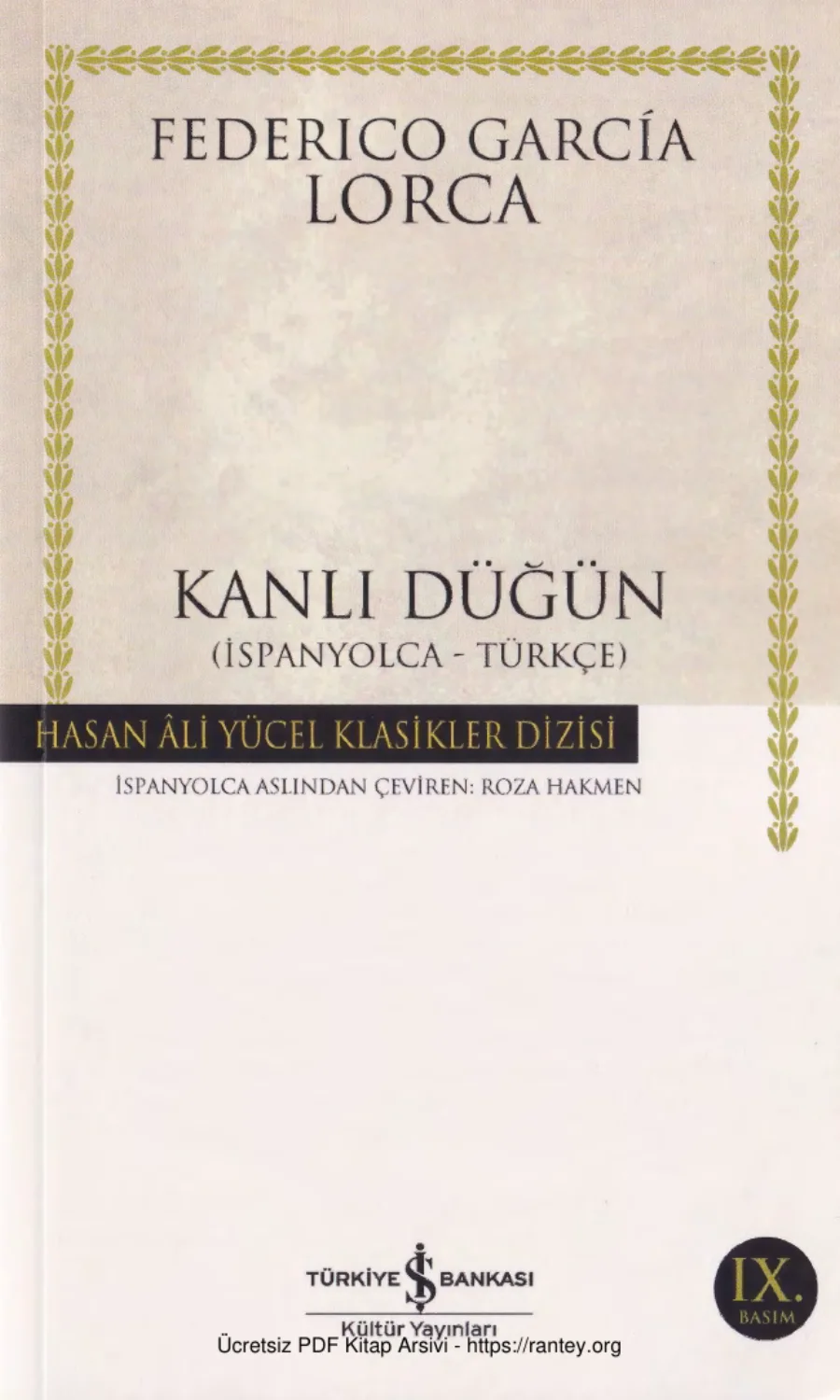 Kanlı Düğün kapak görseli