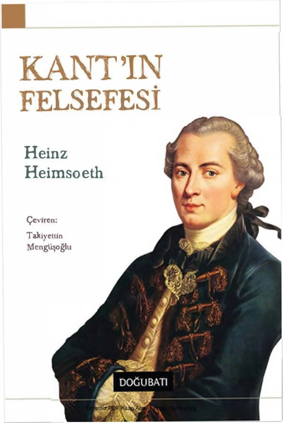 Kantın Felsefesi kapak görseli