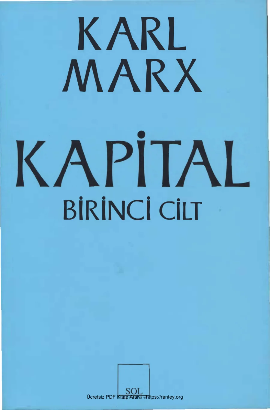 Kapital Cilt I kapak görseli