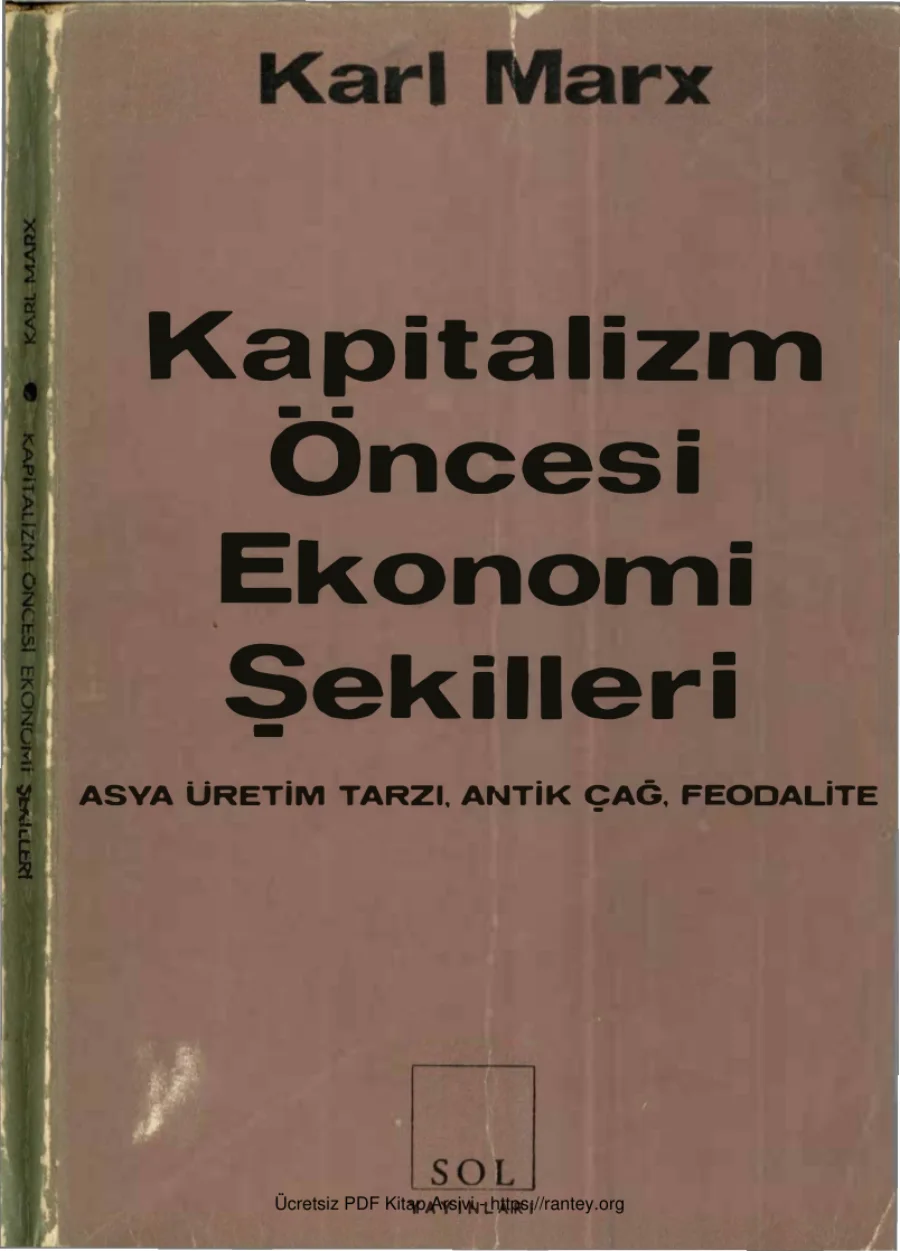 Kapitalizm Öncesi Ekonomi Şekilleri kapak görseli