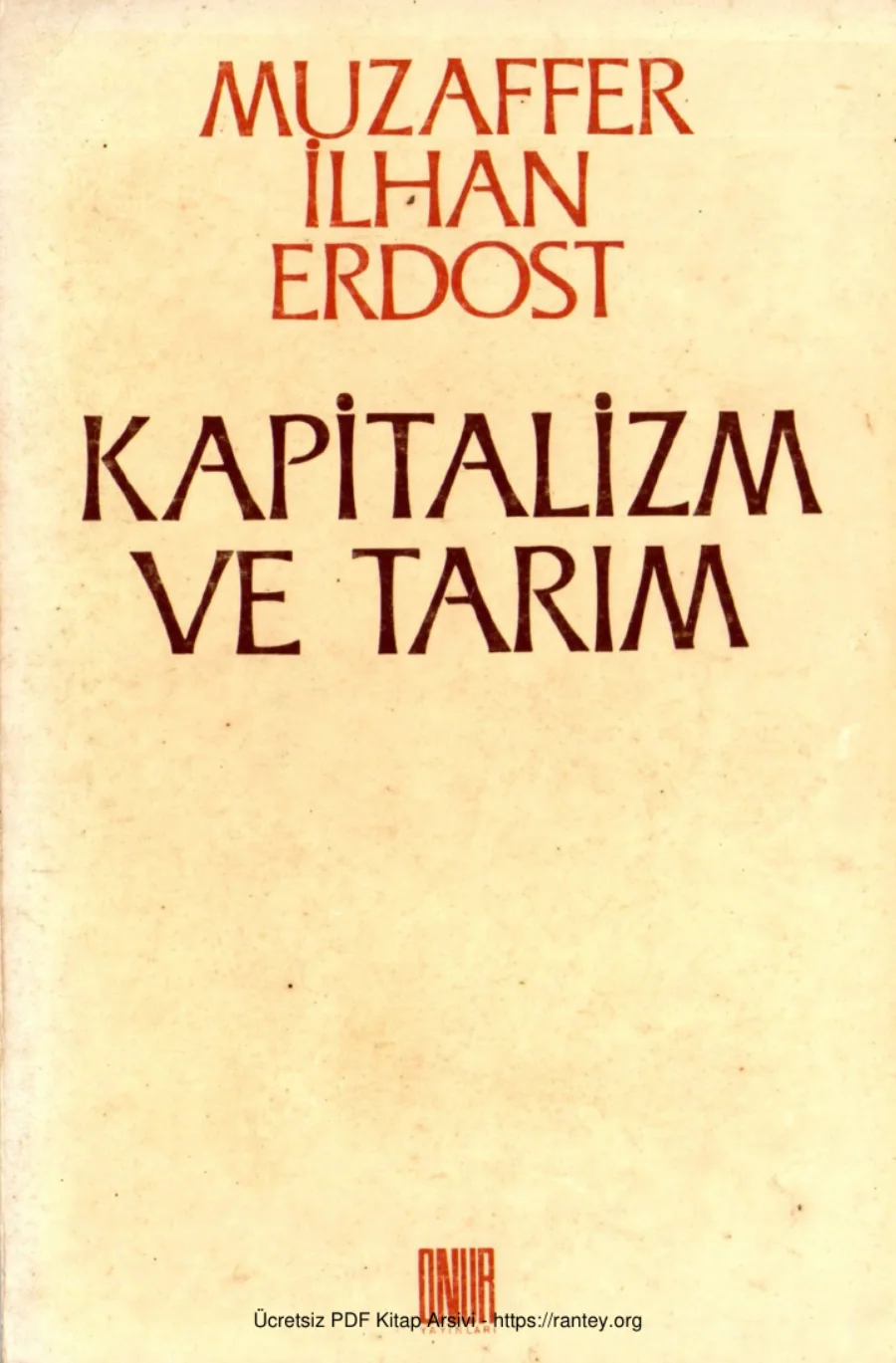 Kapitalizm ve Tarım kapak görseli