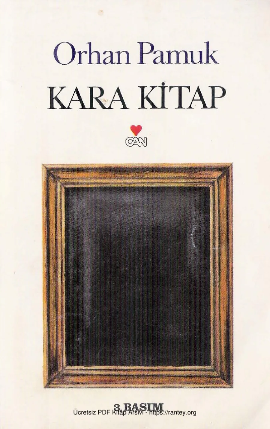 Kara Kitap Can Yayınları kapak görseli