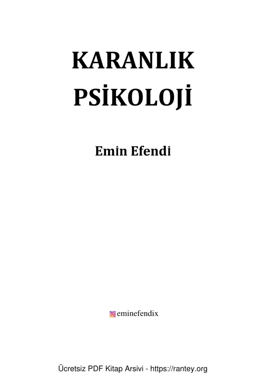 Karanlık Psikoloji Manipülasyon kapak görseli
