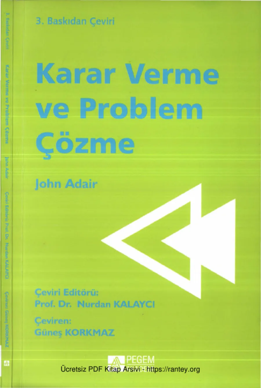 Karar Verme ve Problem Çözme Pegem Yayınları kapak görseli