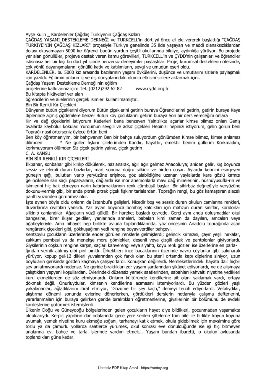 Kardelenler kapak görseli