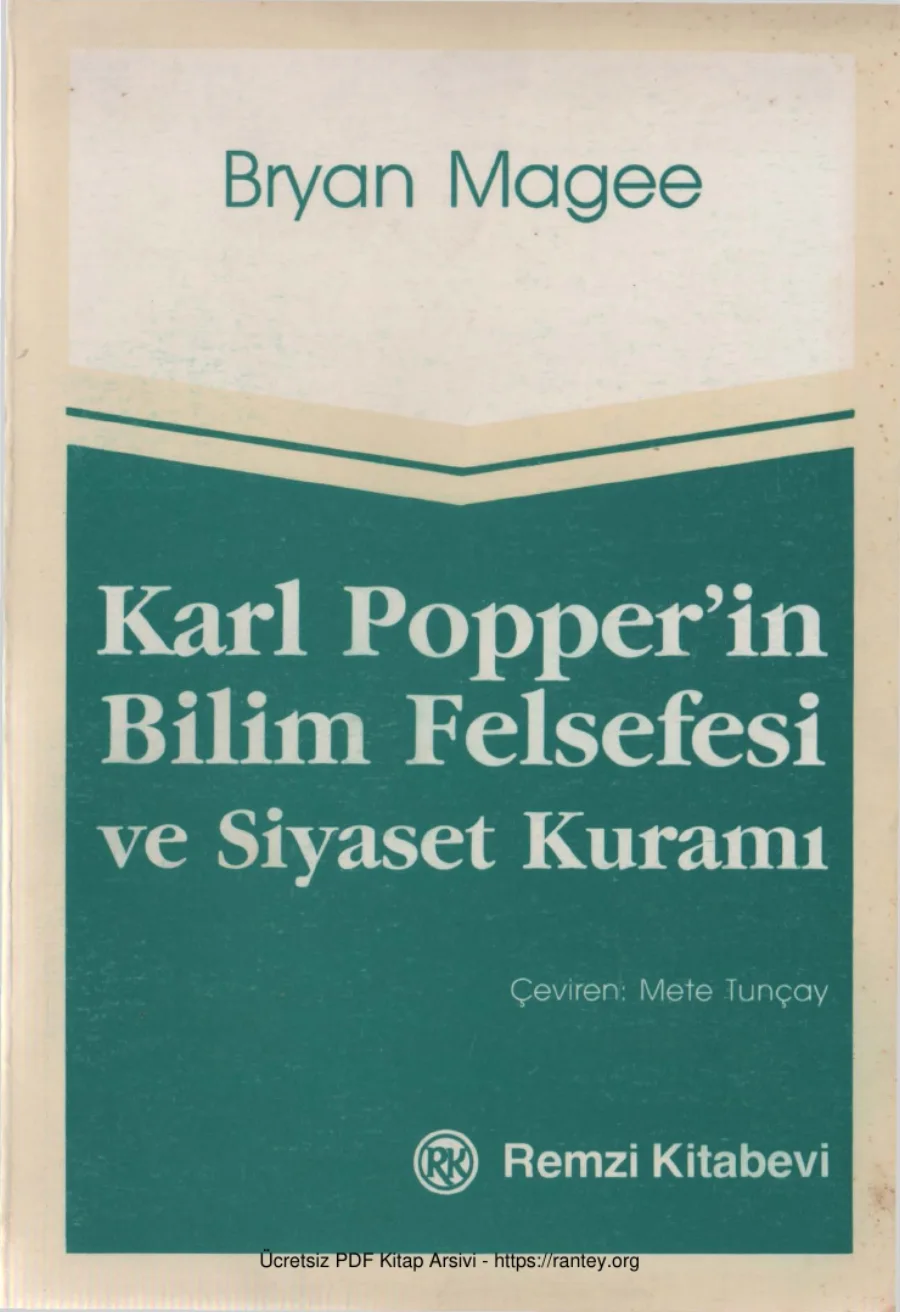 Karl Popperin Bilim Felsefesi ve Siyaset Kuramı kapak görseli