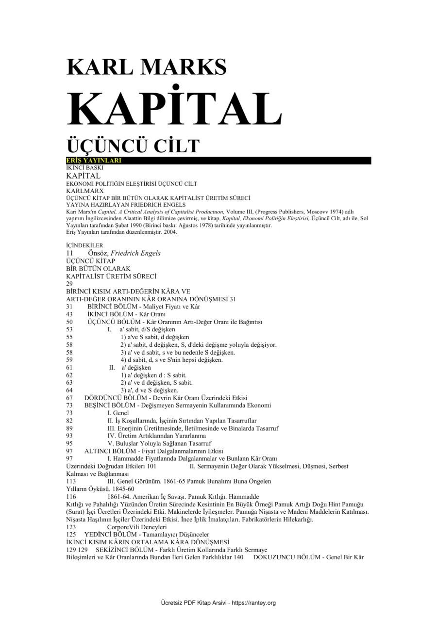 KarlMarx Kapital3 kapak görseli