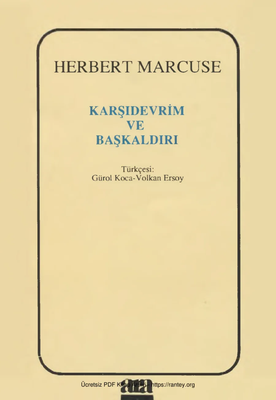 Karşı Devrim ve Başkaldırı kapak görseli