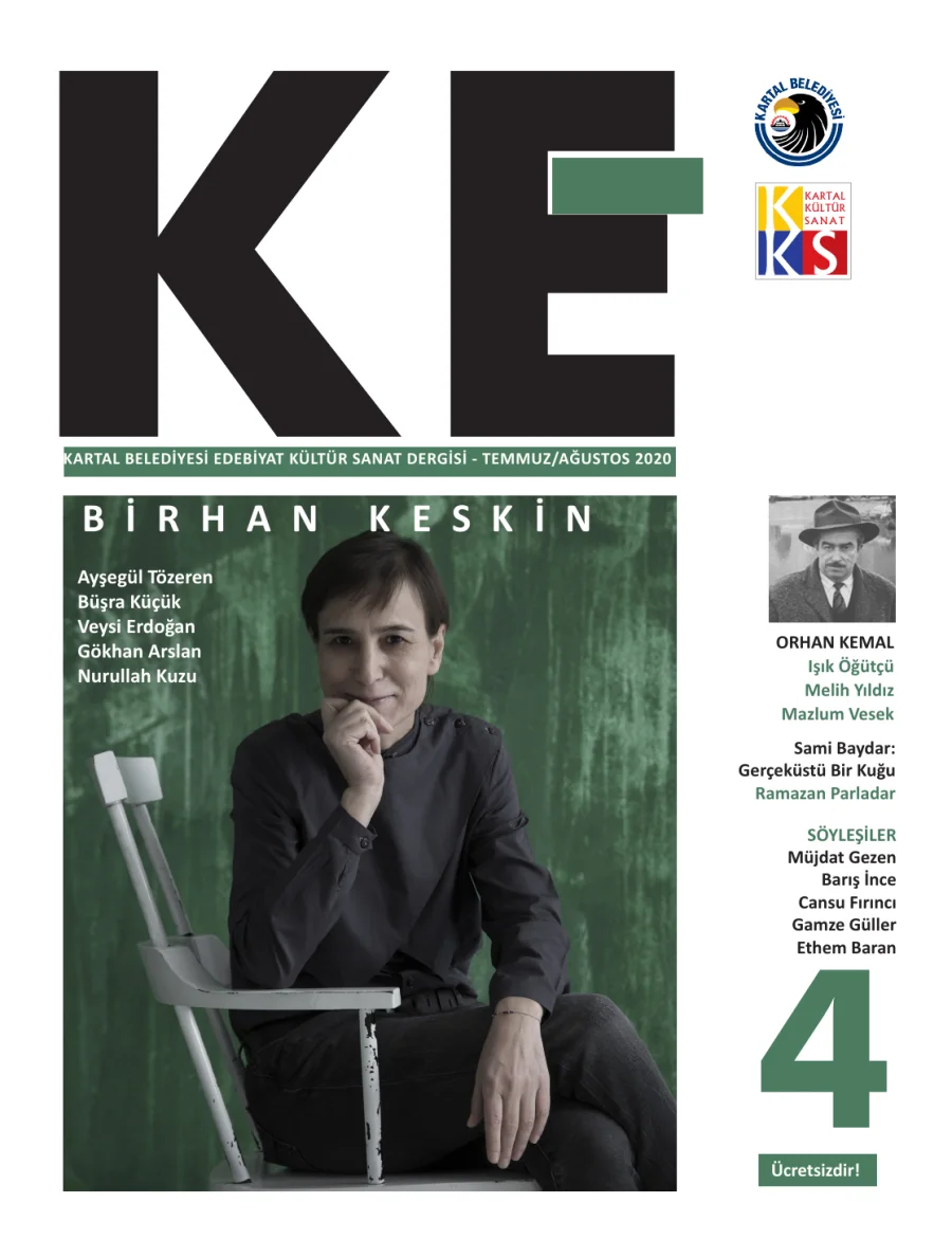 Kartal Belediyesi Edebiyat Kültür Sanat Dergisi Sayı 04 Temmuz Ağustos kapak görseli