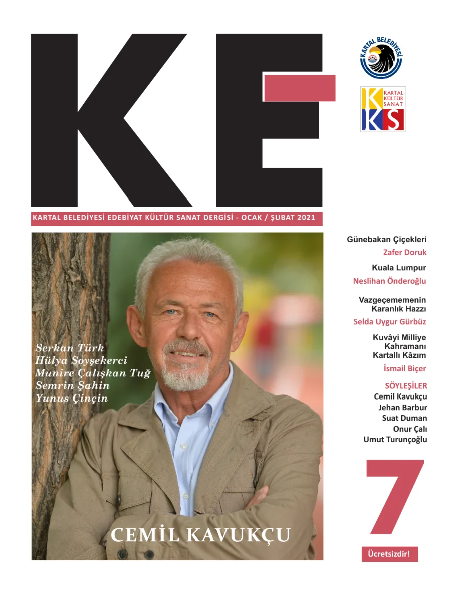 Kartal Belediyesi Edebiyat Kültür Sanat Dergisi Sayı 07 Ocak Şubat kapak görseli