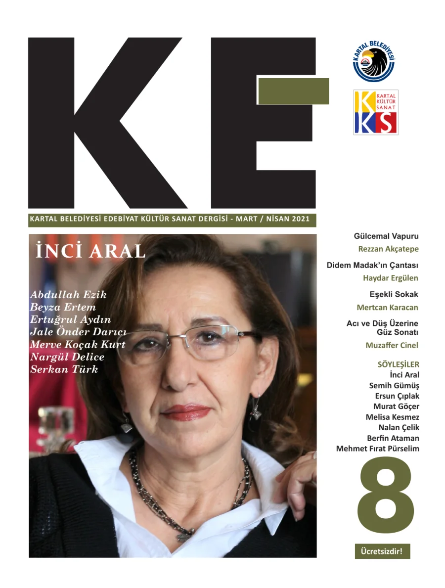 Kartal Belediyesi Edebiyat Kültür Sanat Dergisi Sayı 08 Mart Nisan kapak görseli