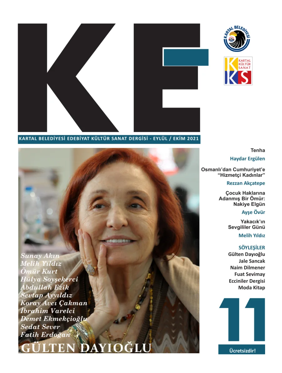 Kartal Belediyesi Edebiyat Kültür Sanat Dergisi Sayı 11 Eylül Ekim kapak görseli