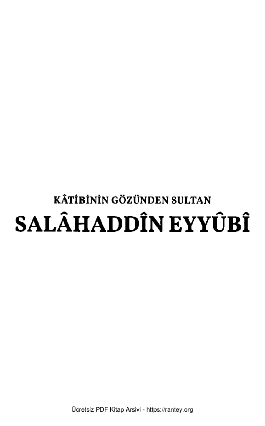 Katibinin Gözünden Sultan Salahaddin Eyyübi Yeditepe Yayınları kapak görseli