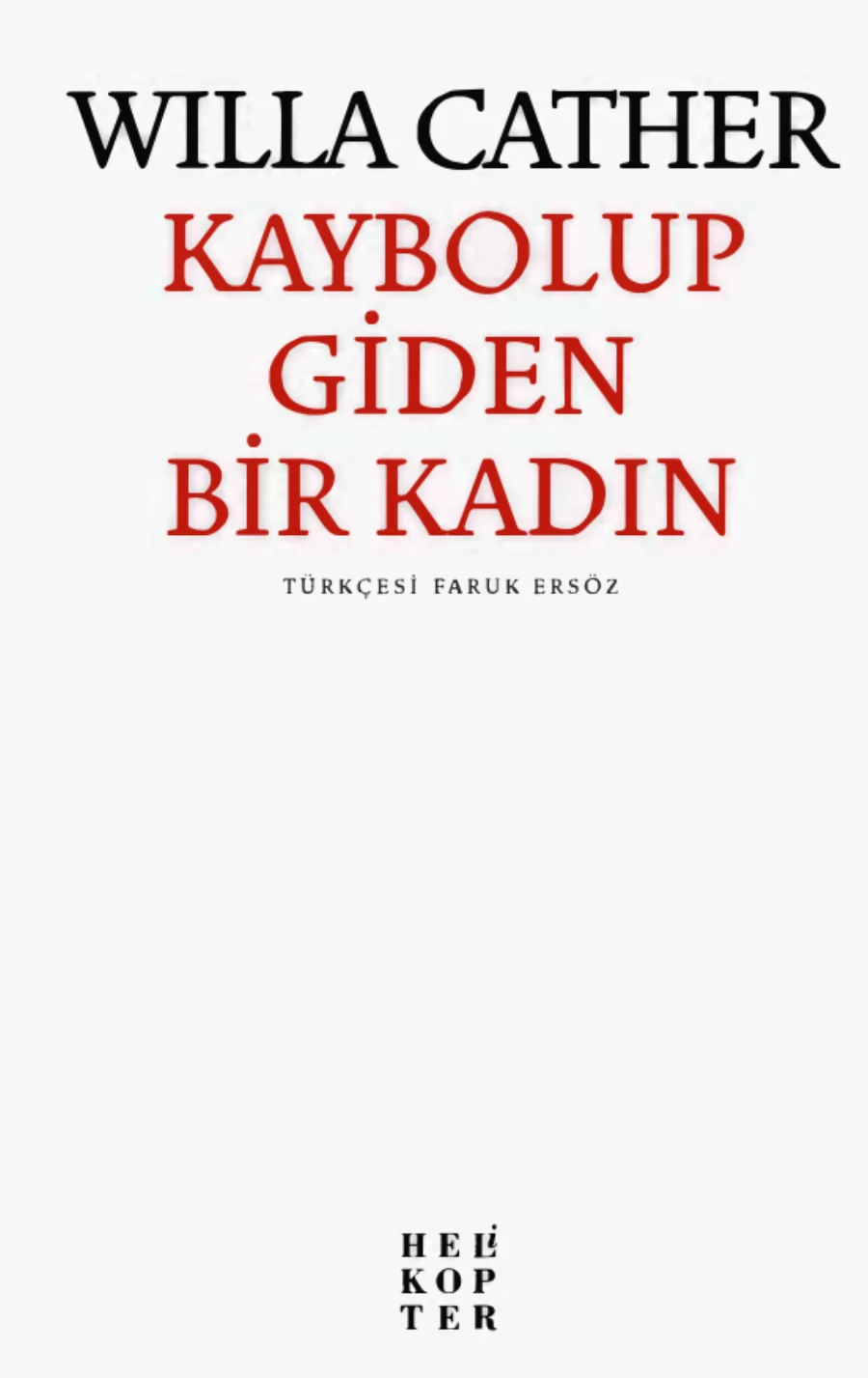 Kaybolup Giden Bir Kadın kitap kapağı