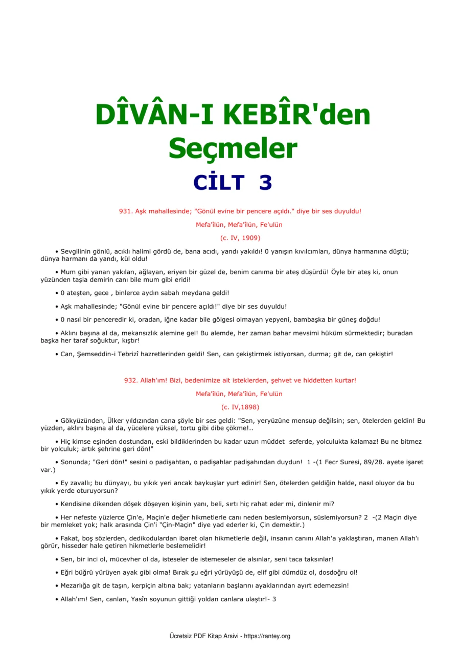 Kebirden Secmeler Cilt 3 kapak görseli