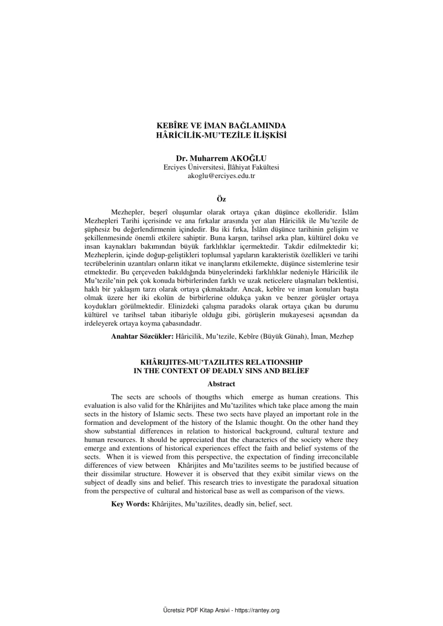 KEBRE VE IMAN BAGLAMINDA HRICILIK Ebu Abdulmumin Tekin Mıhçı kapak görseli