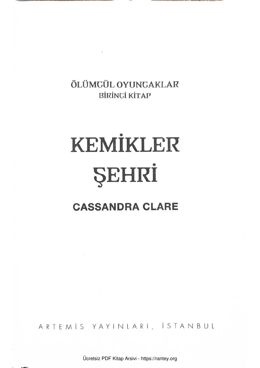 Kemikler Şehri kapak görseli