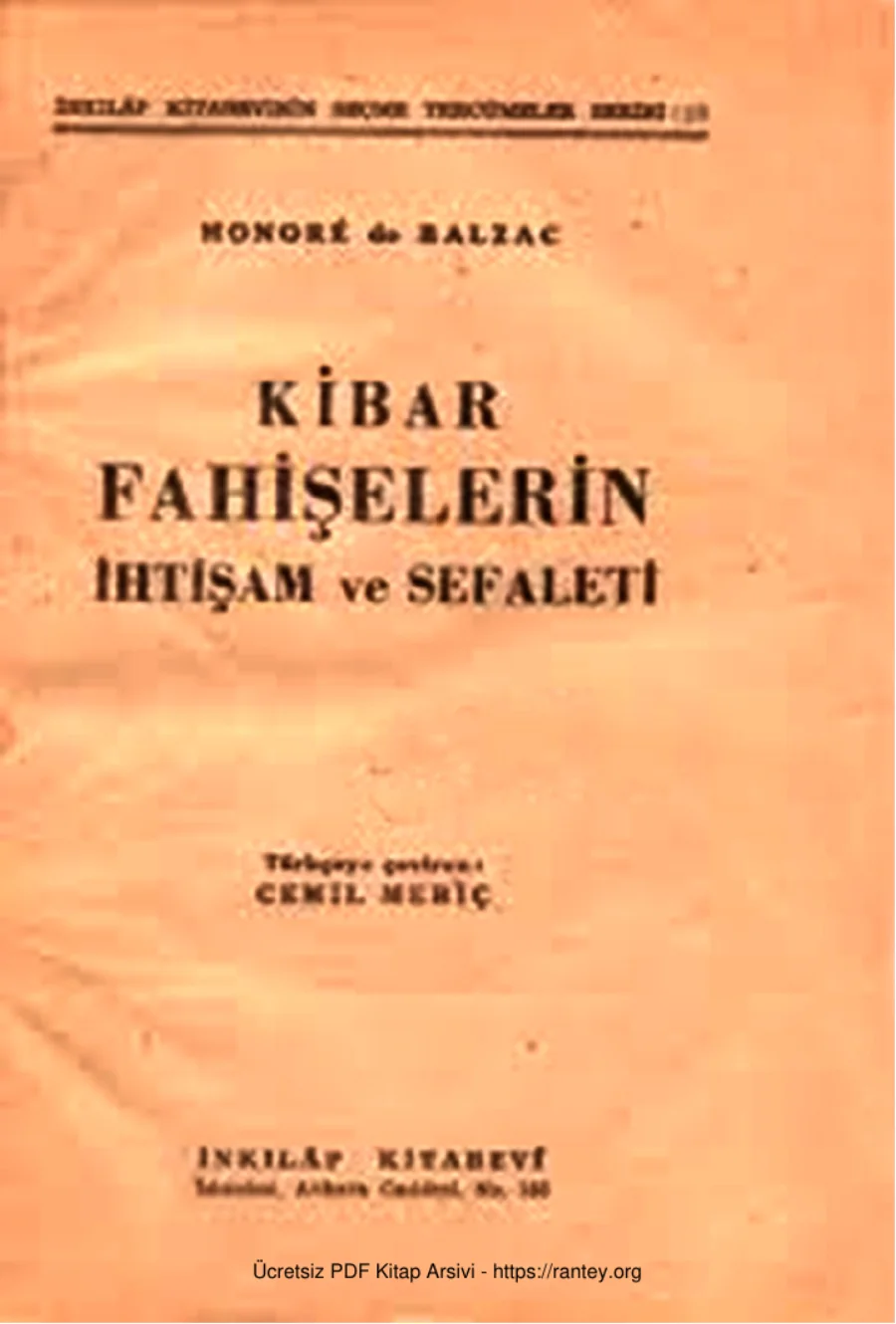 Kibar Fahişelerin İhtişam ve Sefaleti kapak görseli