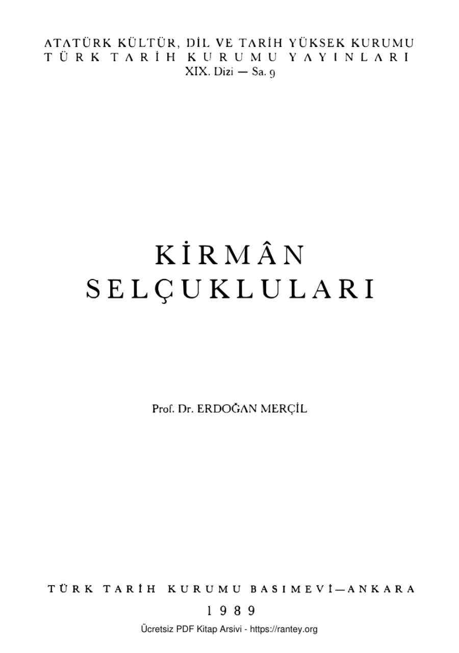 Kirmn Selçukluları kapak görseli
