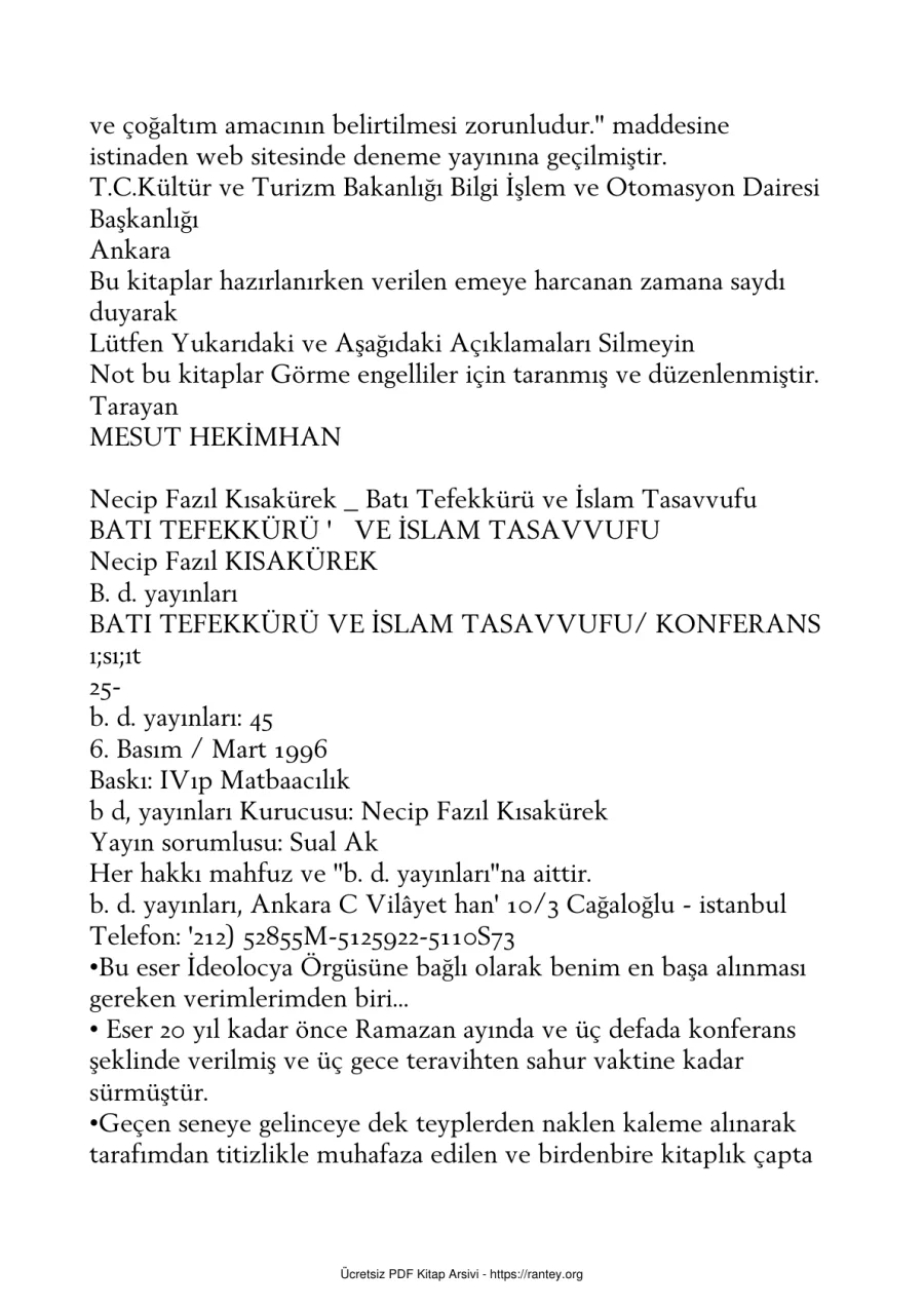 Kisakurek Bati Tefekkuru Ve Islam Tasavvufu kapak görseli