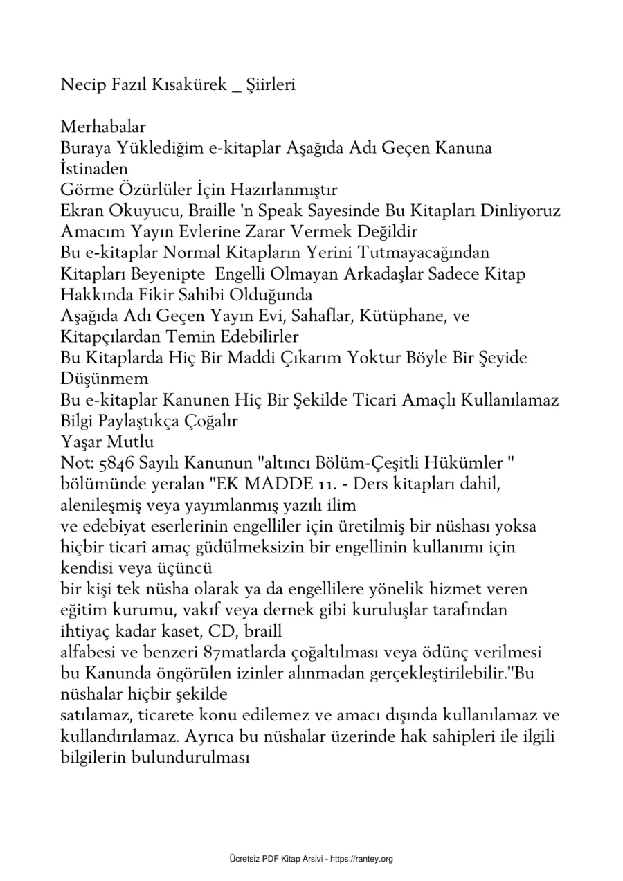 Kısakürek Şiirleri kapak görseli