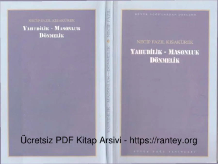 Kısakürek Yahudilik Masonluk Dönmelik kapak görseli