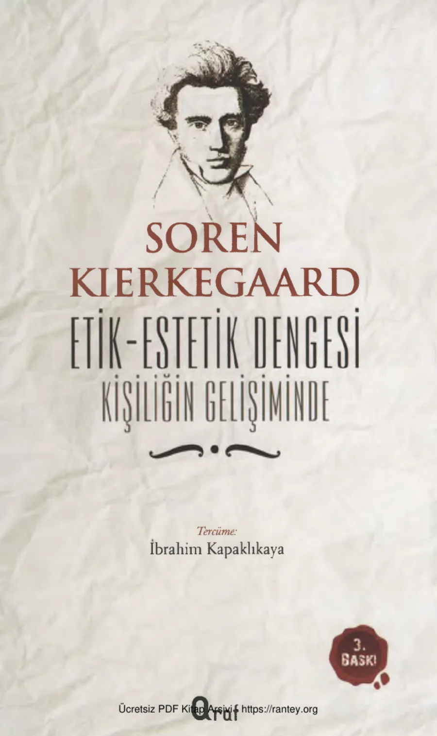 Kişiliğin Gelişiminde Etik Estetik Dengesi Araf Yayınları kapak görseli