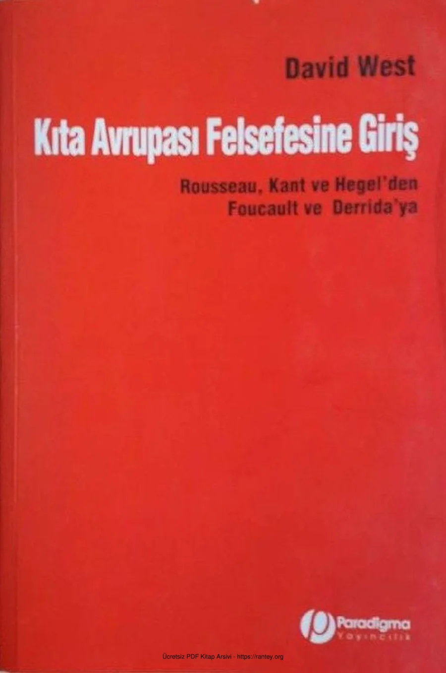 Kıta Avrupası Felsefesine Giriş kapak görseli