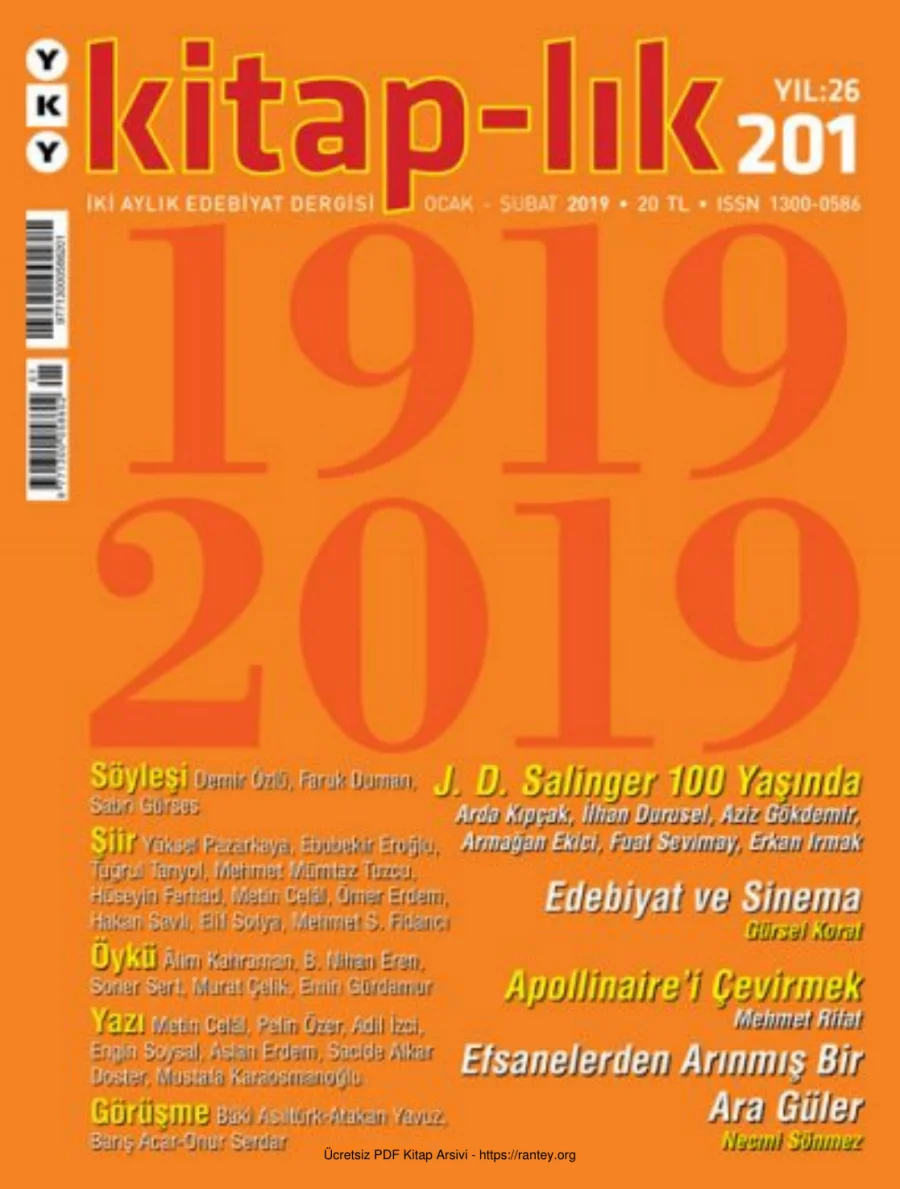 Kitap lık Sayı 201 Ocak Şubat 2019 kapak görseli