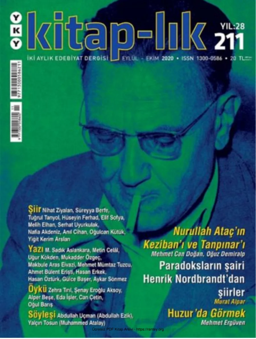 Kitap lık Sayı 211 Eylül Ekim 2020 kapak görseli