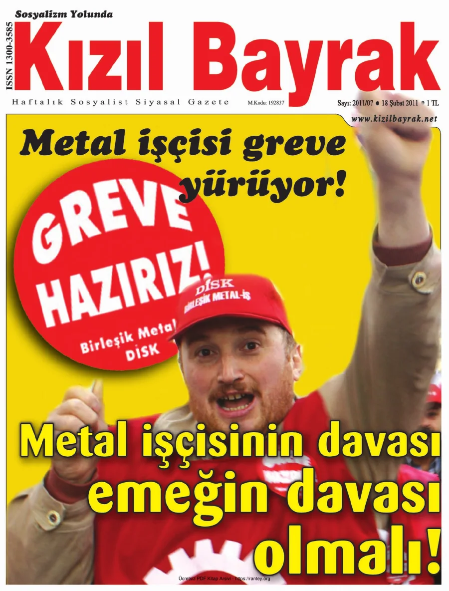 Kızılbayrak 2011 Sayı 07 18 Şubat kapak görseli