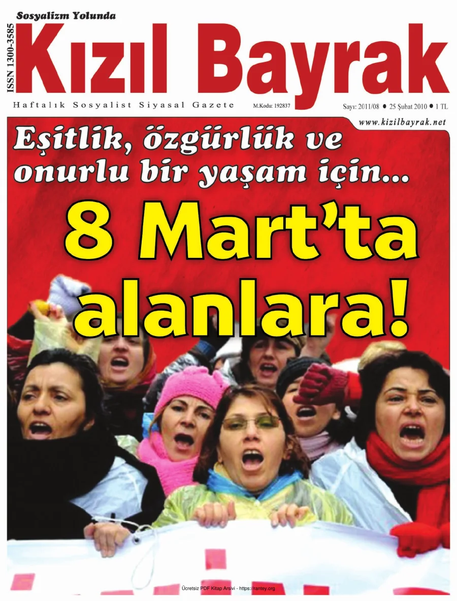 Kızılbayrak 2011 Sayı 08 28 Şubat kapak görseli