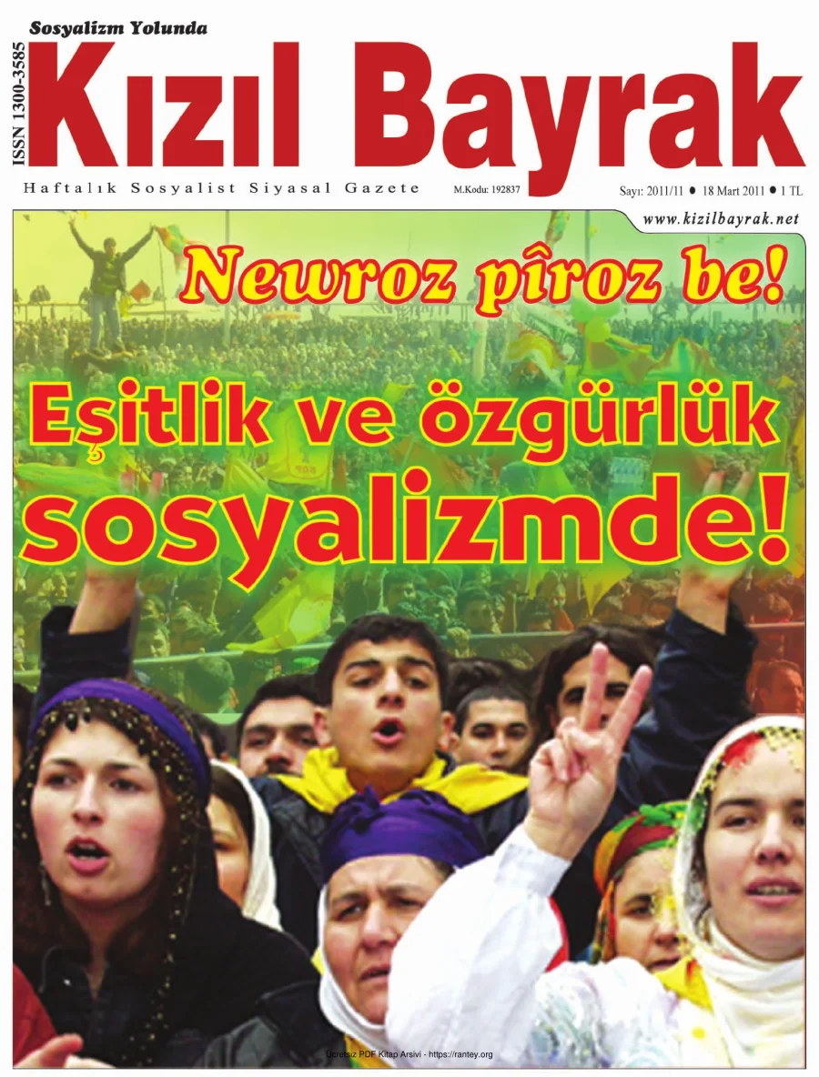 Kızılbayrak 2011 Sayı 11 18 Mart kapak görseli