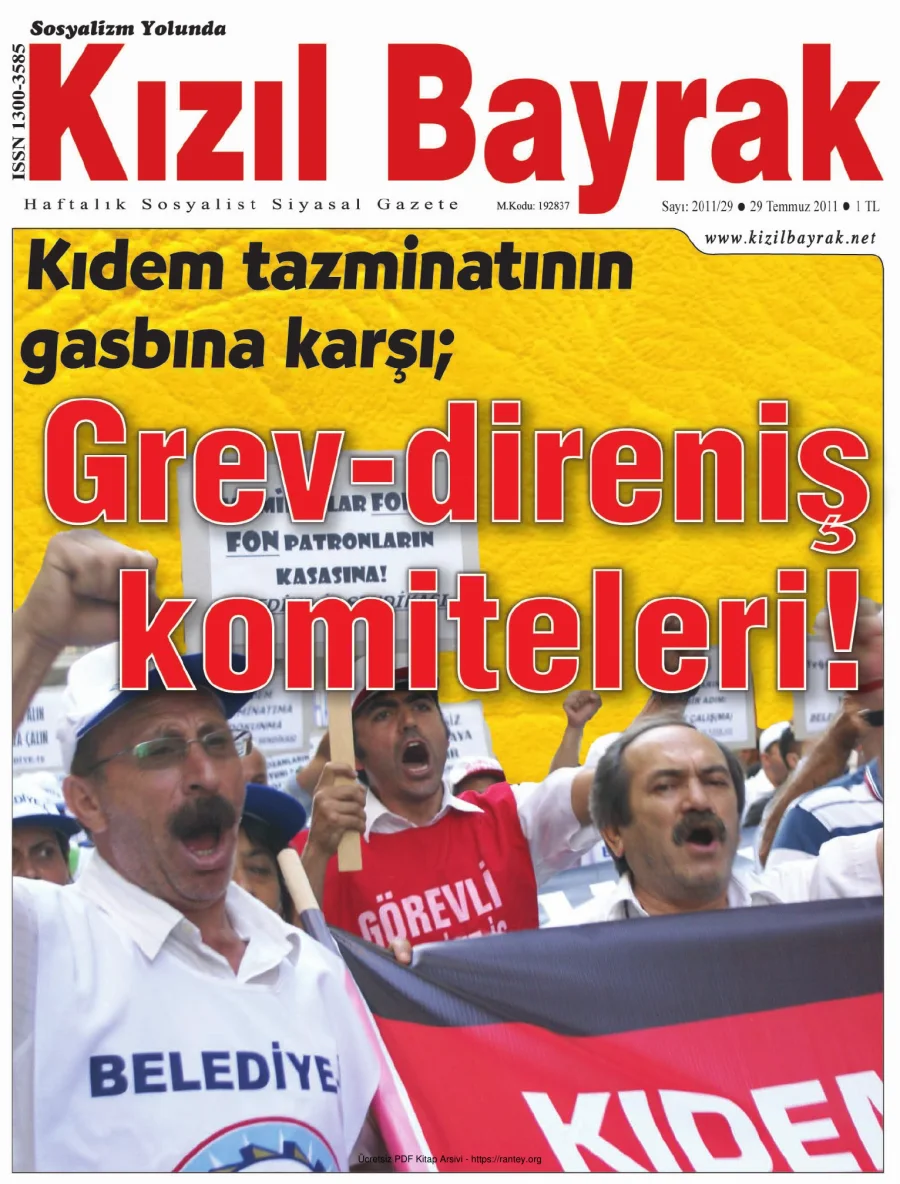Kızılbayrak 2011 Sayı 29 29 Temmuz kapak görseli