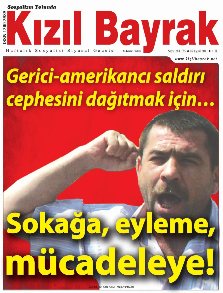 Kızılbayrak 2011 Sayı 35 16 Eylül kapak görseli