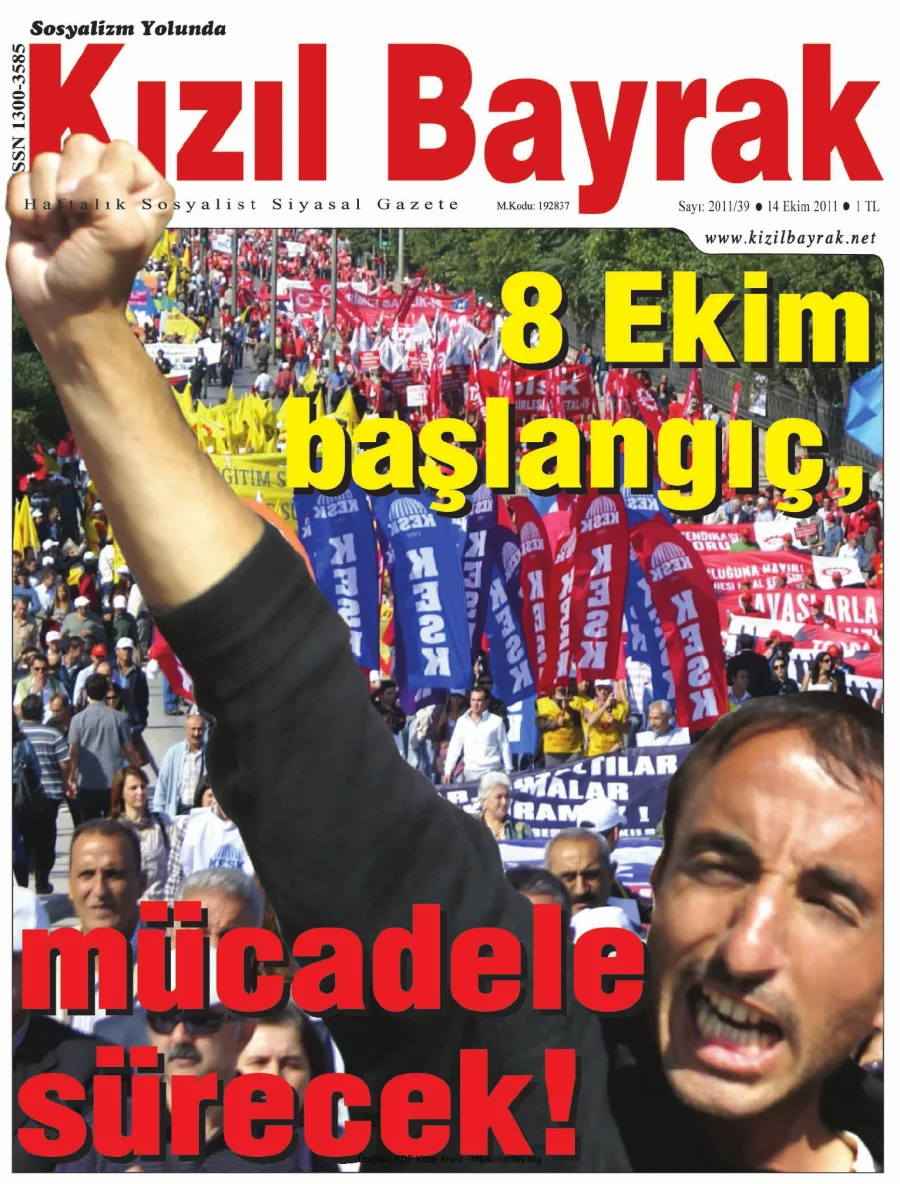 Kızılbayrak 2011 Sayı 39 14 Ekim kapak görseli
