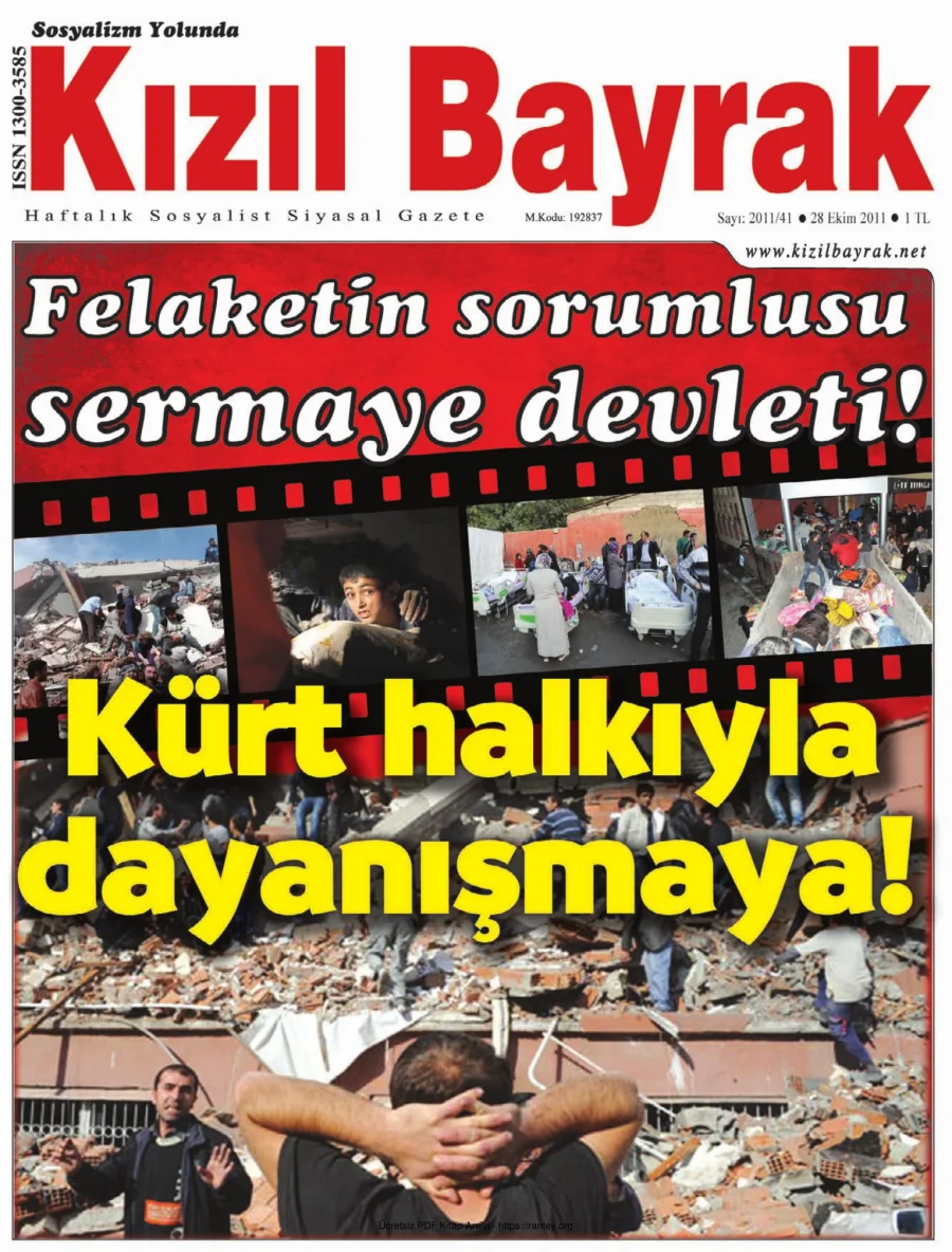Kızılbayrak 2011 Sayı 41 28 Ekim kapak görseli