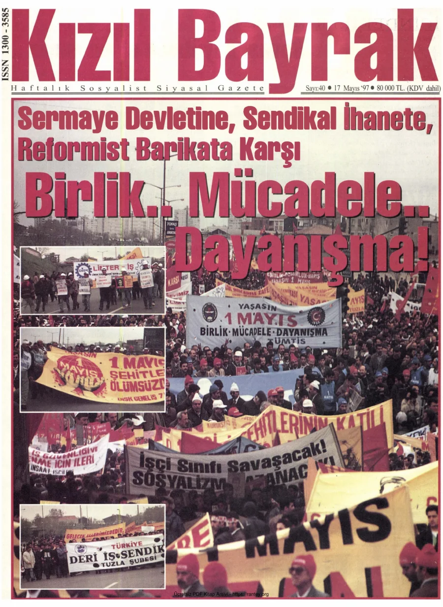 Kızılbayrak Yıl 1997 Sayı 10 17 Mayıs kapak görseli