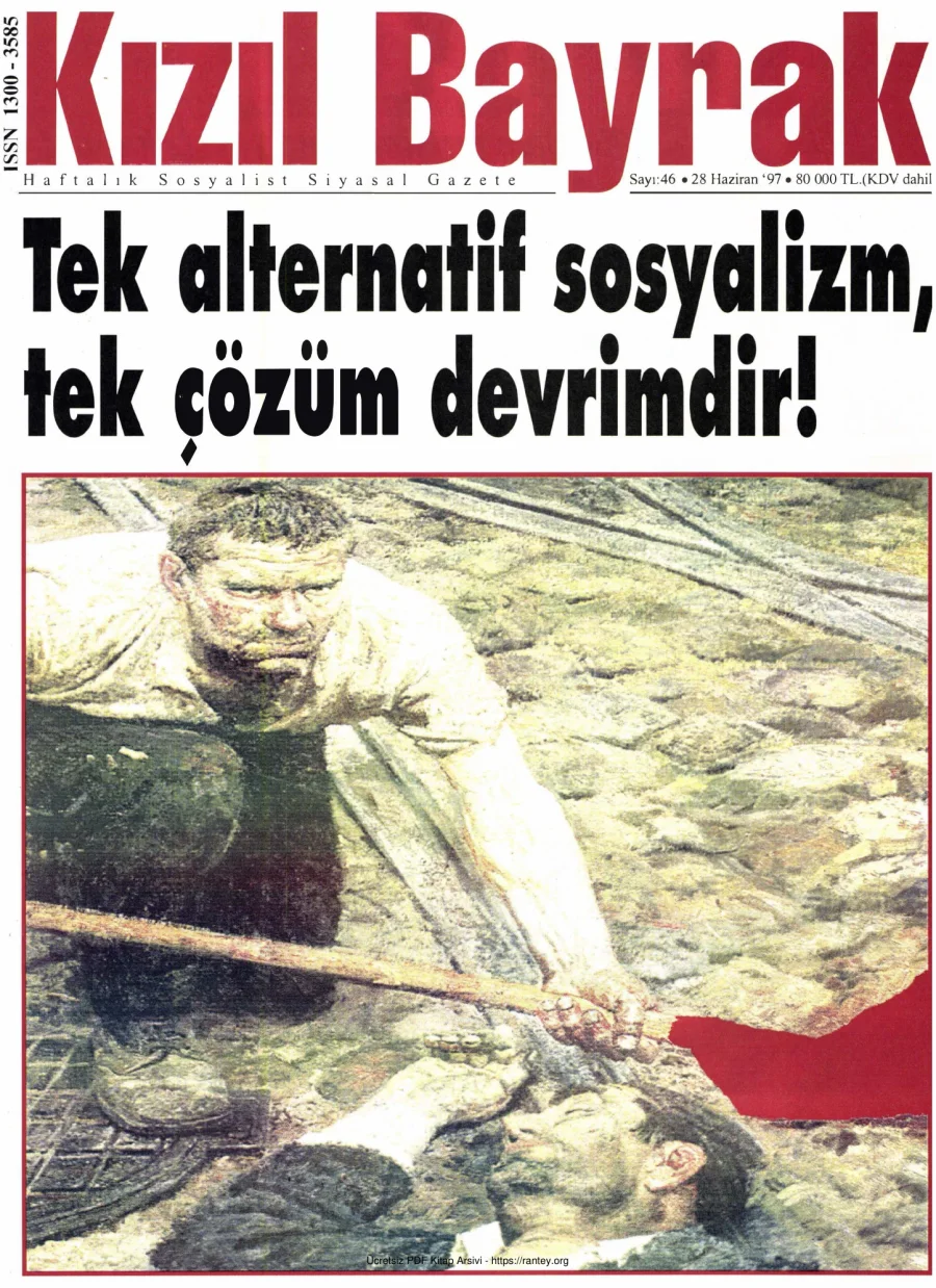 Kızılbayrak Yıl 1997 Sayı 16 28 Haziran kapak görseli