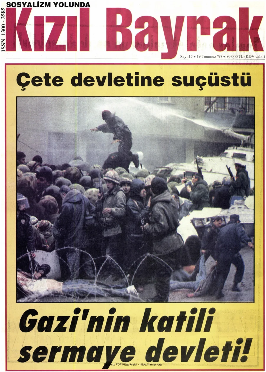 Kızılbayrak Yıl 1997 Sayı 19 19 Temmuz kapak görseli