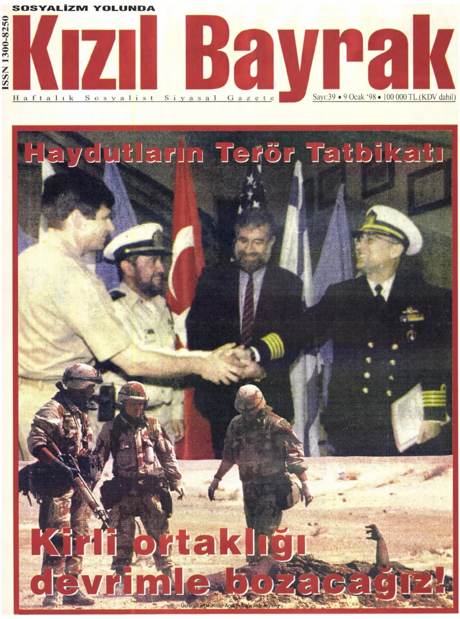 Kızılbayrak Yıl 1998 Sayı 02 9 Ocak kapak görseli