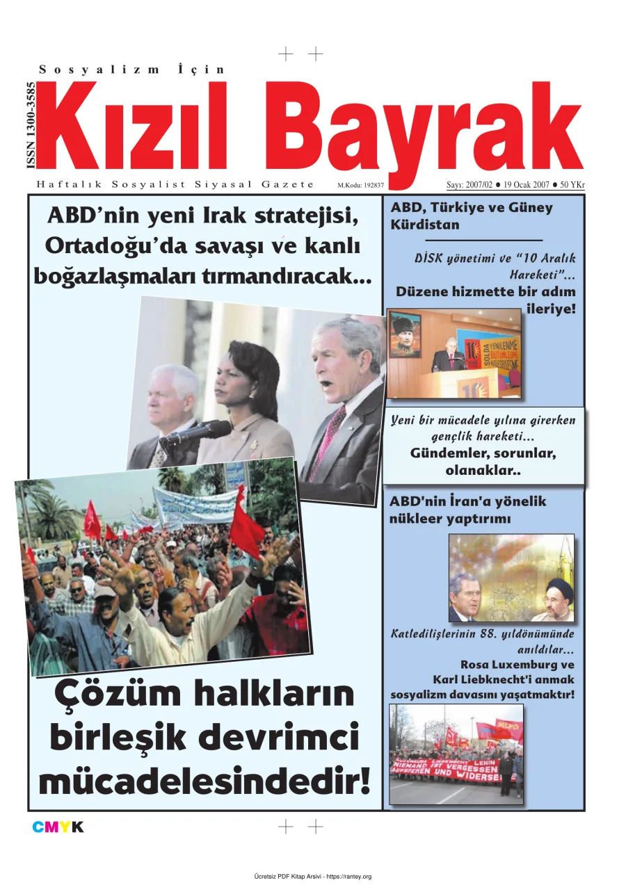 Kızılbayrak Yıl 2007 Sayı 02 19 Ocak kapak görseli