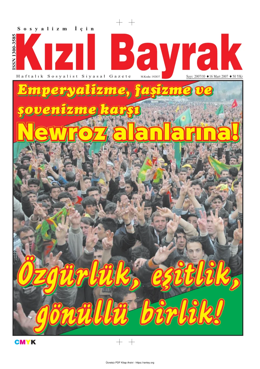 Kızılbayrak Yıl 2007 Sayı 10 16 Mart kapak görseli