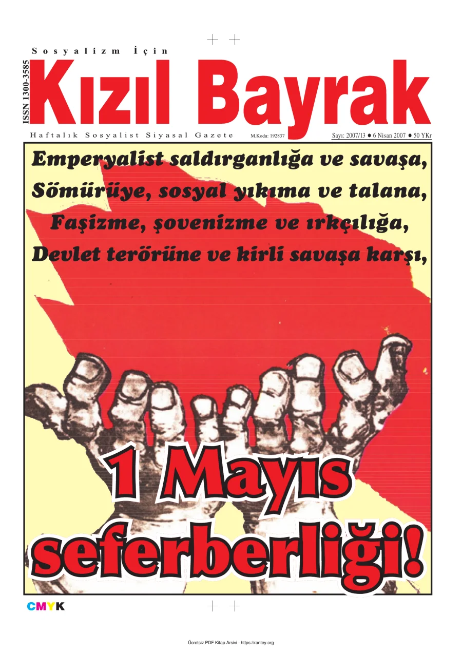 Kızılbayrak Yıl 2007 Sayı 13 06 Nisan kapak görseli