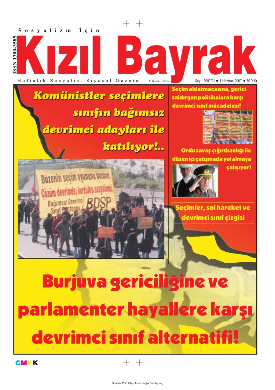 Kızılbayrak Yıl 2007 Sayı 21 01 Haziran kapak görseli