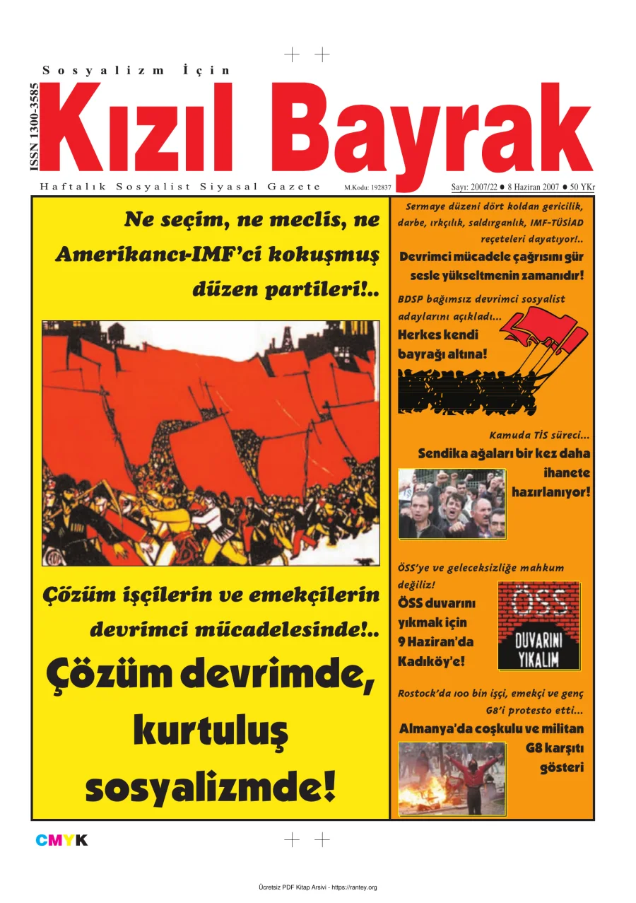 Kızılbayrak Yıl 2007 Sayı 22 08 Haziran kapak görseli