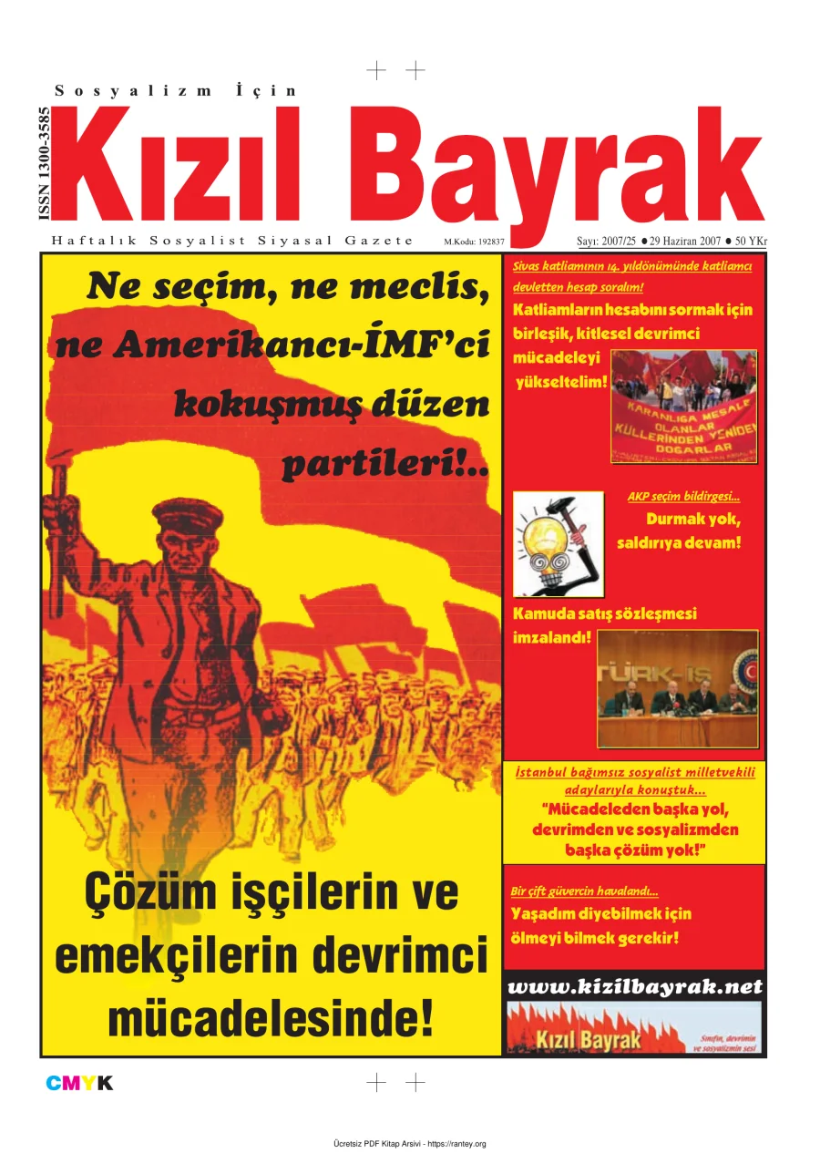 Kızılbayrak Yıl 2007 Sayı 25 29 Haziran kapak görseli
