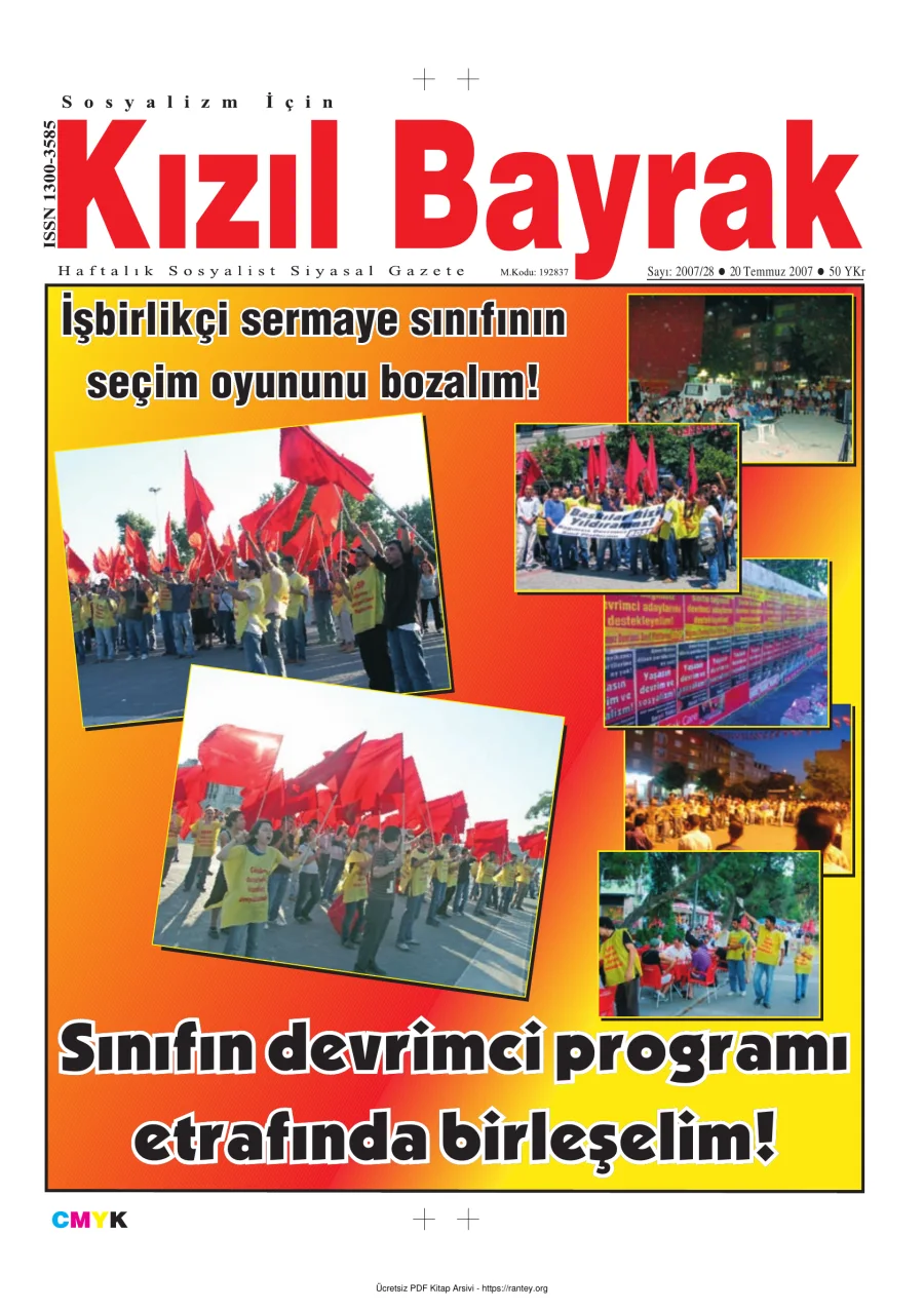 Kızılbayrak Yıl 2007 Sayı 28 20 Temmuz kapak görseli