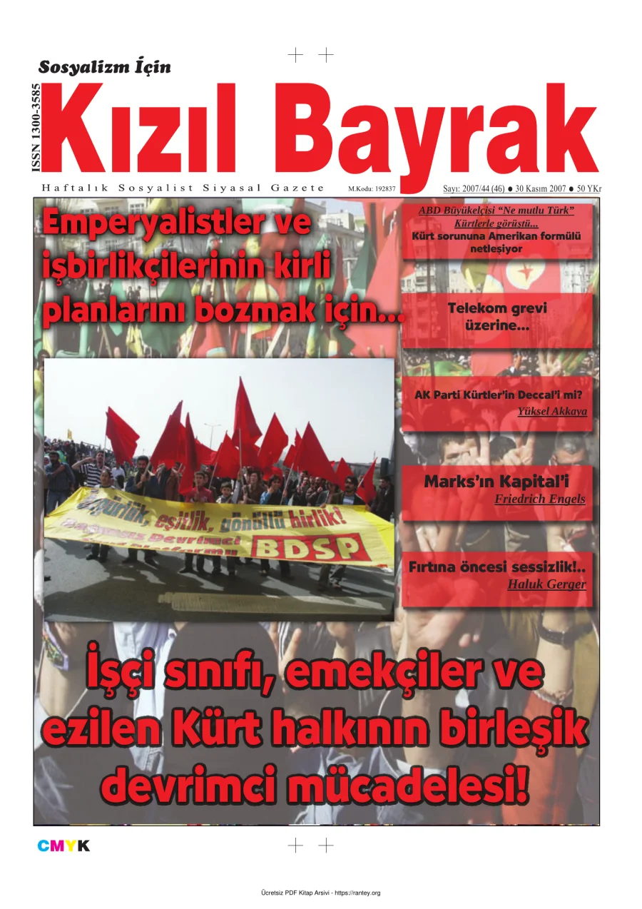 Kızılbayrak Yıl 2007 Sayı 46 30 Kasım kapak görseli