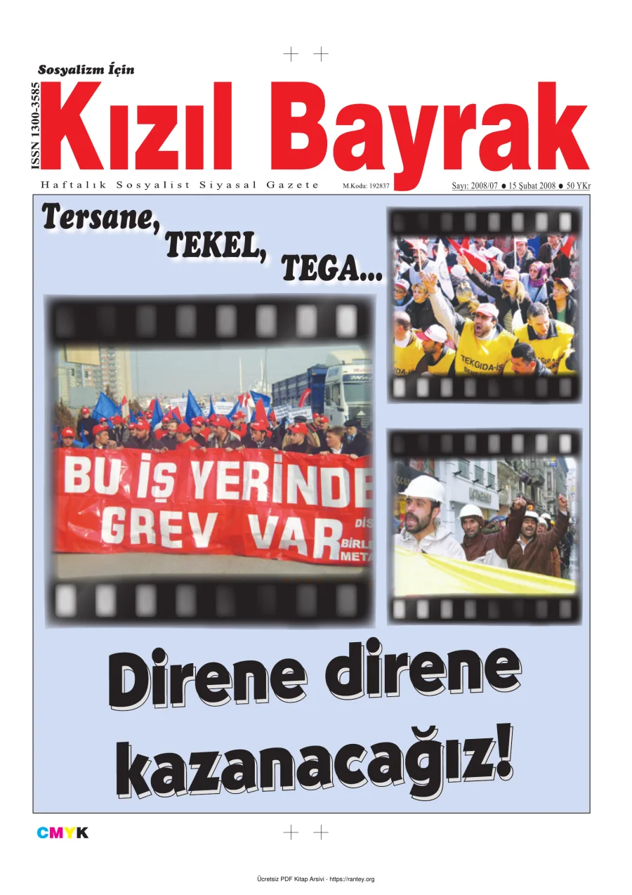 Kızılbayrak Yıl 2008 Sayı 07 15 Şubat kapak görseli
